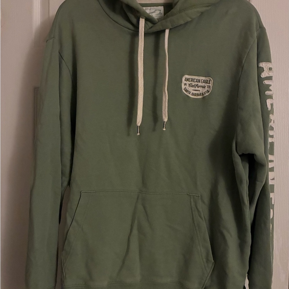 American Eagle Outfitters Olive Green Hoodie Men's Medium